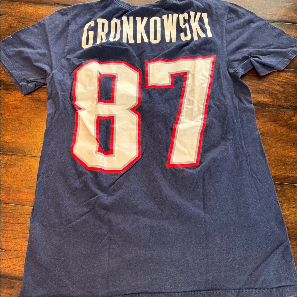 NE Patriots Nike Dark Blue Athletic Tee- Size Small - Picture 6 of 7